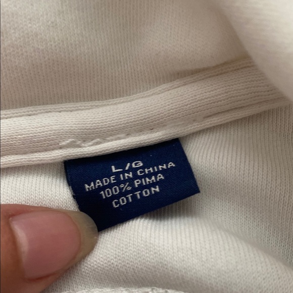 Tommy Bahama Off White Quarter Zip Up Sweater size Large - Picture 5 of 14